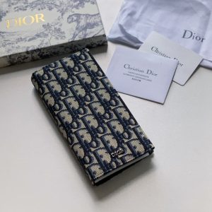 Dior High-quality women wallet Men suit wallet wallet with black head layer cowhide 18.5*9.5CM LB313