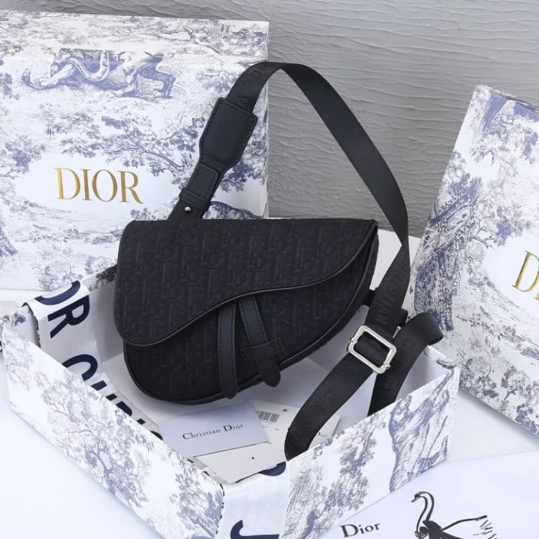 Dior high-quality men bag of three single shoulder clutch bodypack early spring series saddle saddle bag-3