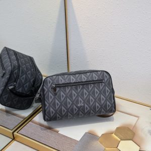 Dior high quality women handbag crafted in CD patterned canvas with Dior logo on the front 24.5*14.5*13CM LB332