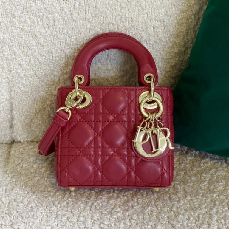 Dior high quality women mini small handbag metal logo pendant-1