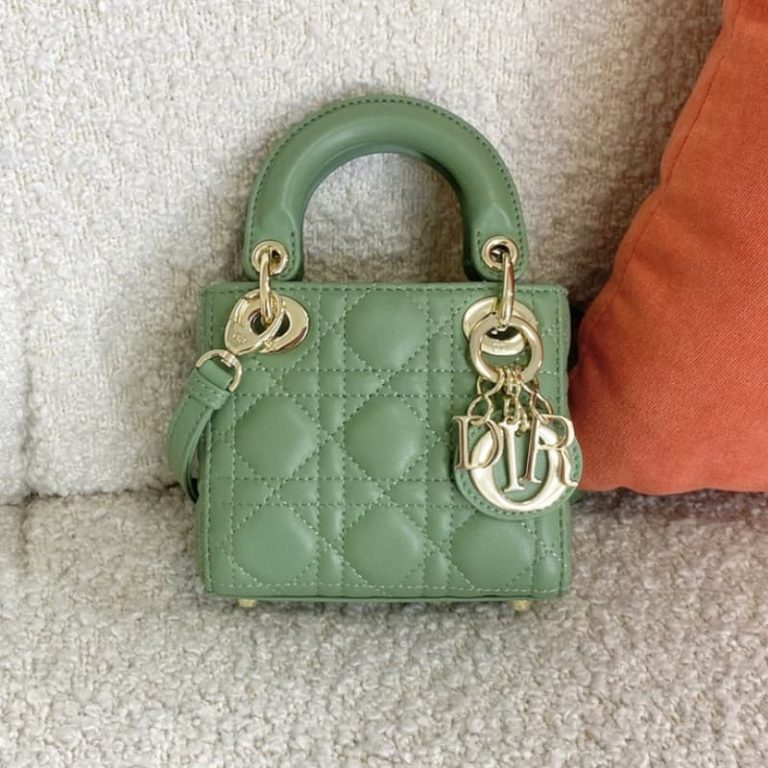 Dior high quality women mini small handbag metal logo pendant-4