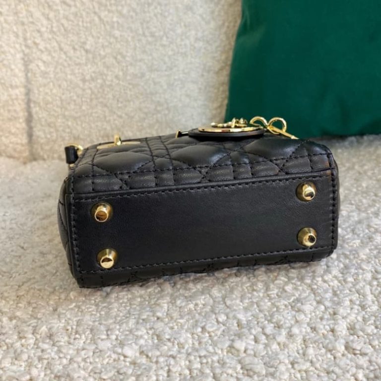 Dior high quality women mini small handbag metal logo pendant-8