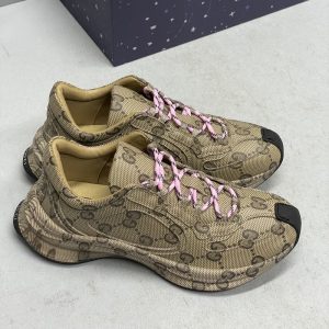 GUCCI Top Quality Men Women Trainers Sneakers Round Toe Lace Up Low Top Shoes Breathable Multifunctional Sneakers SH165