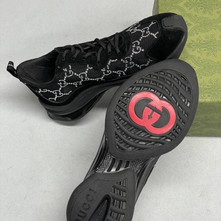 Gucci Gucci Run GG embellished sneakers-4