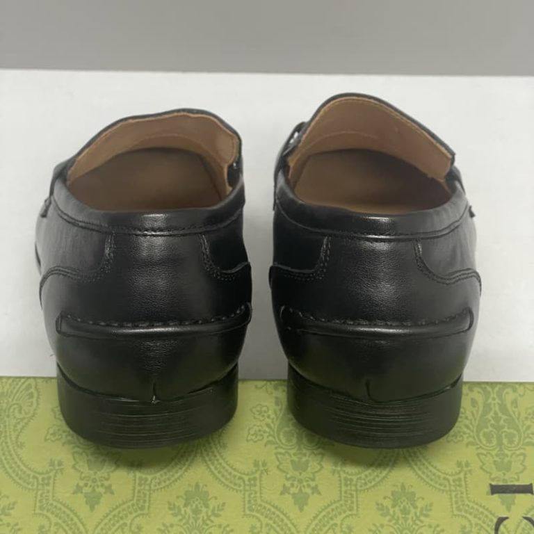 Gucci Jordaan Horsebit Mens Loafers Black-3