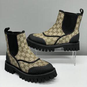Gucci Top quality women letter embroidery short-length boots SH177