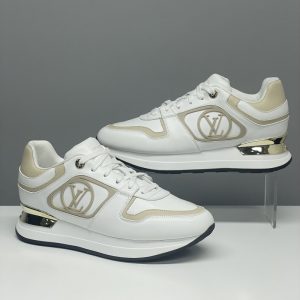 Louis Vuitton LV Men Women Platform Sneakers White Yellow Lace-up 36-46 SH151