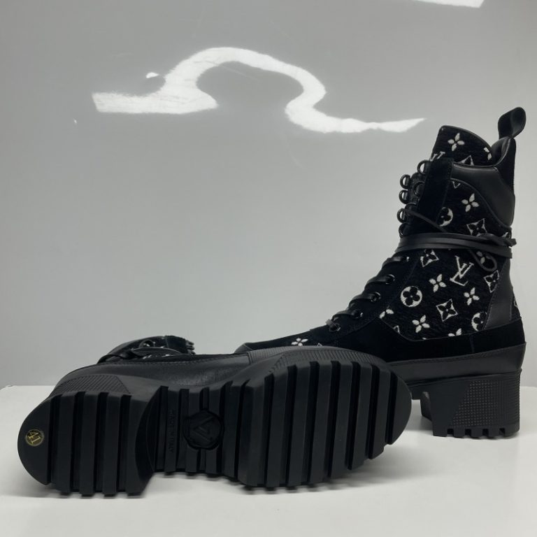 Louis Vuitton Women Platform Boots Suede Stitching 35-42 SH149 (1)