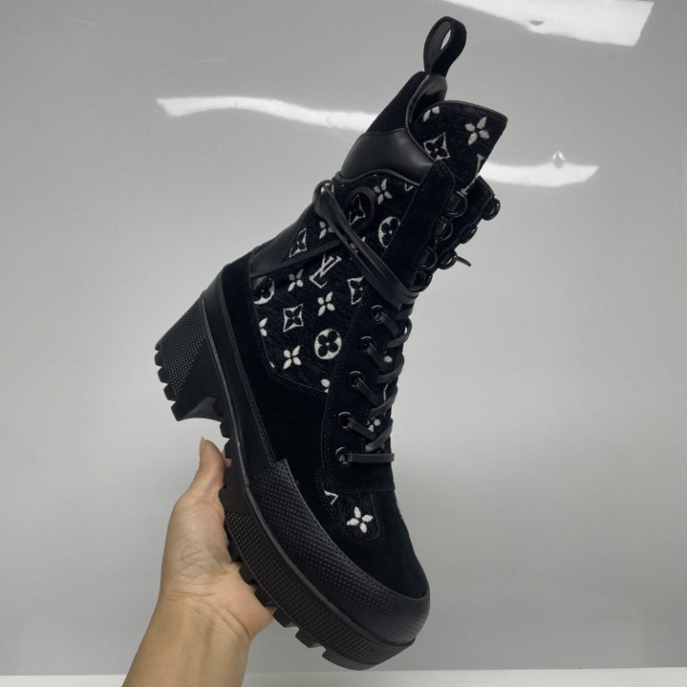 Louis Vuitton Women Platform Boots Suede Stitching 35-42 SH149 (2)