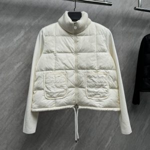MONCLER Best Quality Wool Knit Patchwork Down Jacket FZ308