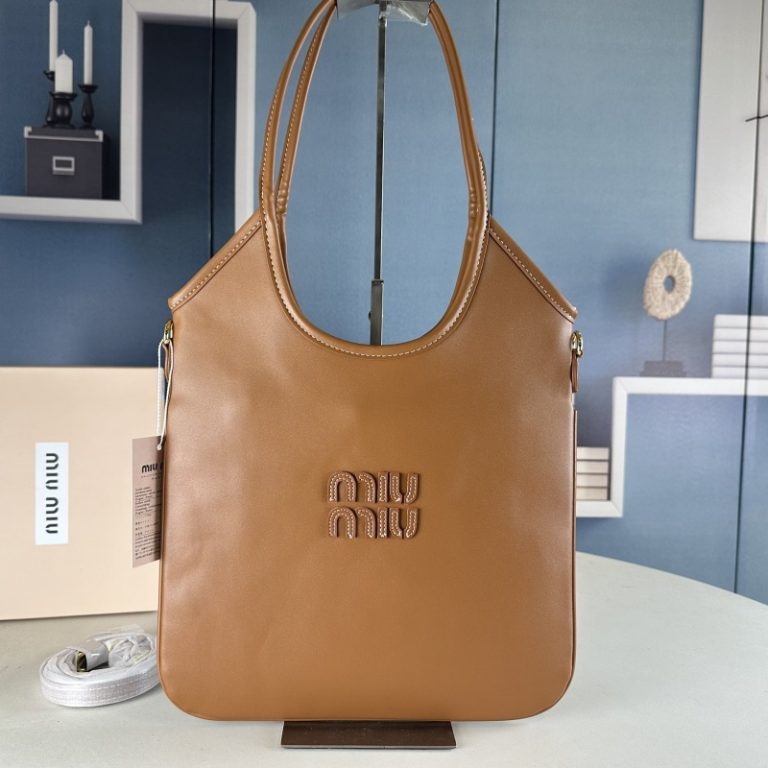 MiuMiu High Quality Women's Tote Bag Large Capacity Cowhide Shoulder Bag 30x36cm LB253 (7)