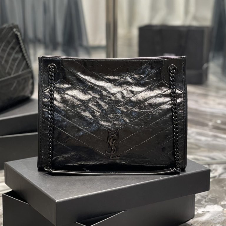 Saint Laurent Niki Shopping Bag In Vintage Leather-2