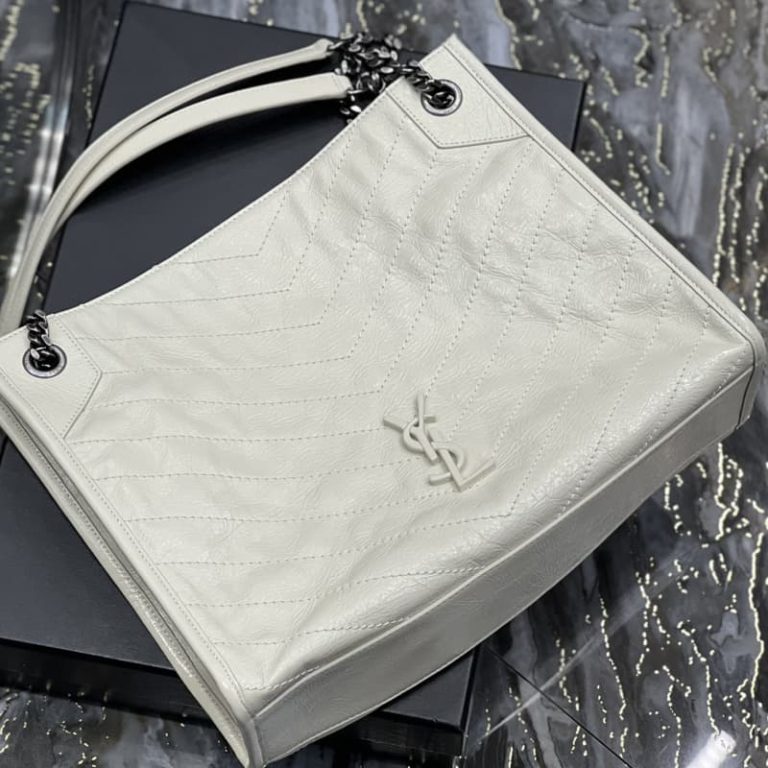 Saint Laurent Niki Shopping Bag In Vintage Leather-5
