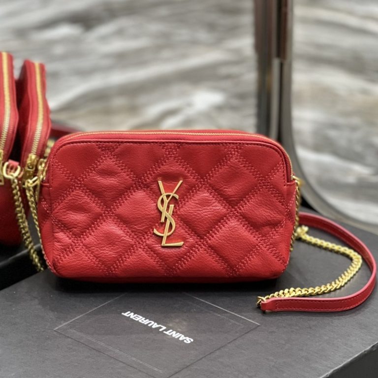 Yves Saint Laurent Best Quality Woman Classic Camera Bag Chain Metal Letter Small Capacity Crossbody Bag 19x11x5cm LB265 (2)