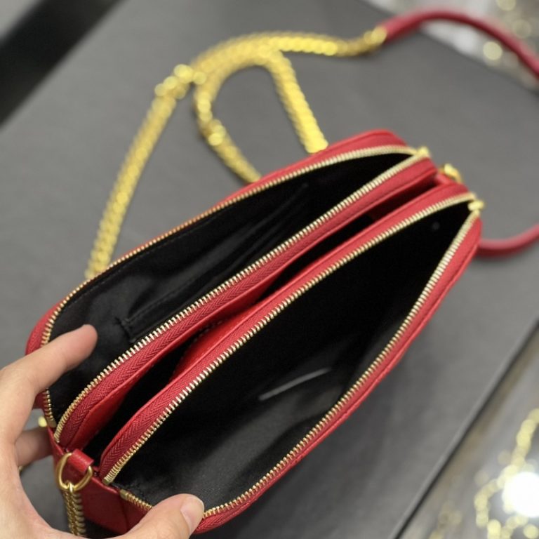 Yves Saint Laurent Best Quality Woman Classic Camera Bag Chain Metal Letter Small Capacity Crossbody Bag 19x11x5cm LB265 (7)