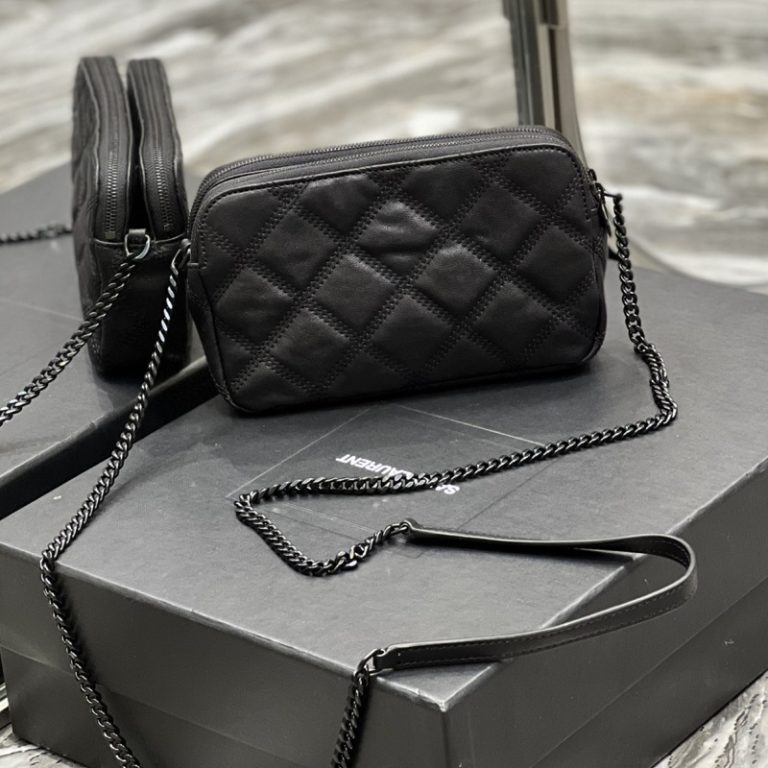 Yves Saint Laurent Best Quality Woman Classic Camera Bag Chain Metal Letter Small Capacity Crossbody Bag 19x11x5cm LB266 (1)