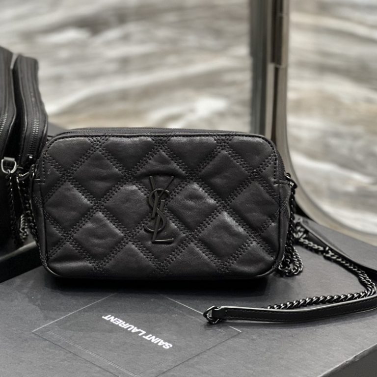 Yves Saint Laurent Best Quality Woman Classic Camera Bag Chain Metal Letter Small Capacity Crossbody Bag 19x11x5cm LB266 (2)
