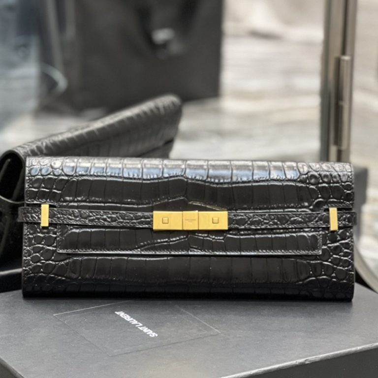 Yves Saint Laurent Best Quality WomanClassic Manhattan Clutch Cowhide Flap Small Capacity 31x14x3cm LB263 (6)