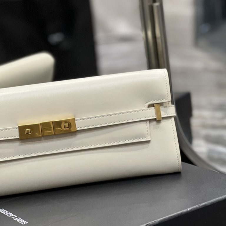 Yves Saint Laurent Best Quality WomanClassic Manhattan Clutch Cowhide Flap Small Capacity 31x14x3cm LB264 (1)