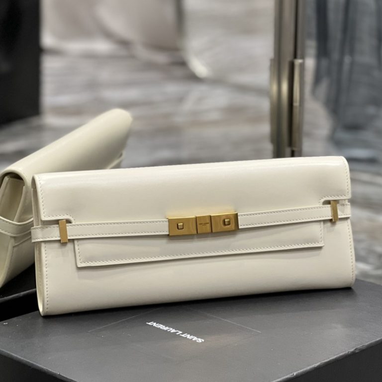 Yves Saint Laurent Best Quality WomanClassic Manhattan Clutch Cowhide Flap Small Capacity 31x14x3cm LB264 (3)