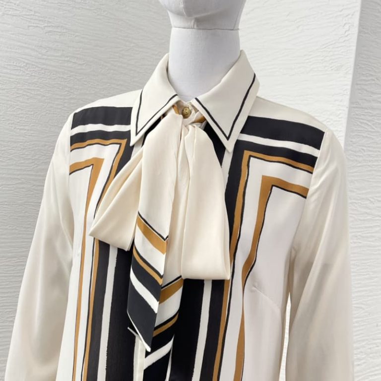 zimmermann best quality striped long sleeve bow tie loose mini dress5