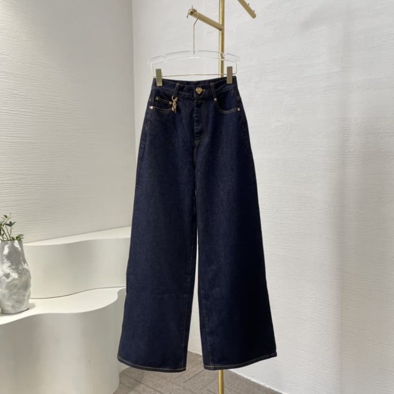 zimmermann navy blue straight denim jeans pants trousers-1