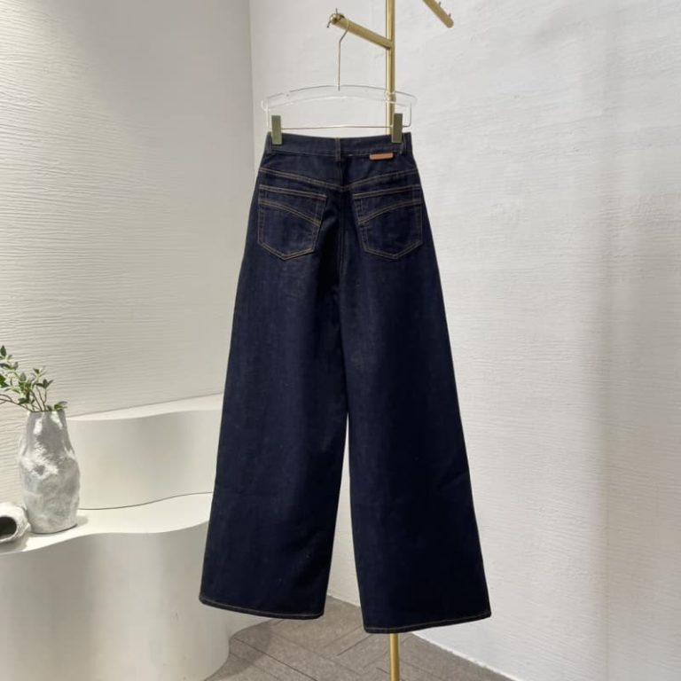 zimmermann navy blue straight denim jeans pants trousers-2