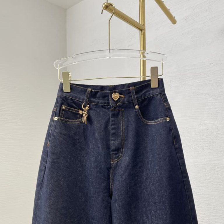 zimmermann navy blue straight denim jeans pants trousers-4