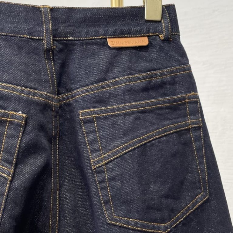 zimmermann navy blue straight denim jeans pants trousers-6