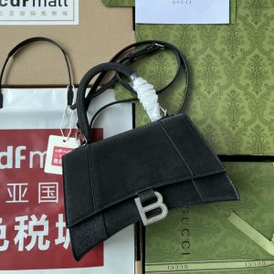 BALENCIAGA best quality Women Shoulder bag Handbag Flap design Front with logo metal decoration 23*15*10CM LB444(3)