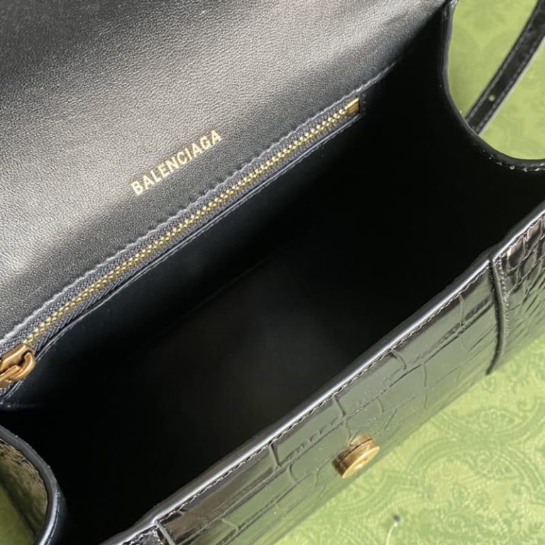 BALENCIAGA best quality Women Shoulder bag Handbag Flap design Front with logo metal decoration-11