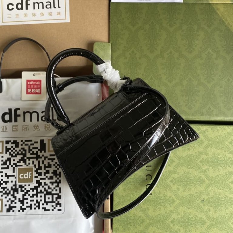 BALENCIAGA best quality Women Shoulder bag Handbag Flap design Front with logo metal decoration-2