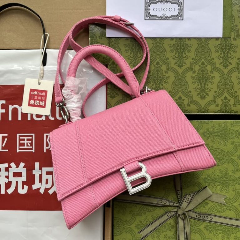 BALENCIAGA best quality Women Shoulder bag Handbag Flap design Front with logo metal decoration-3