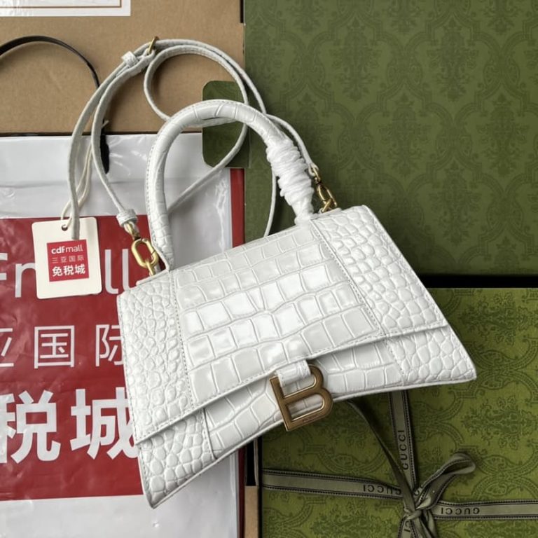 BALENCIAGA best quality Women Shoulder bag Handbag Flap design Front with logo metal decoration-3