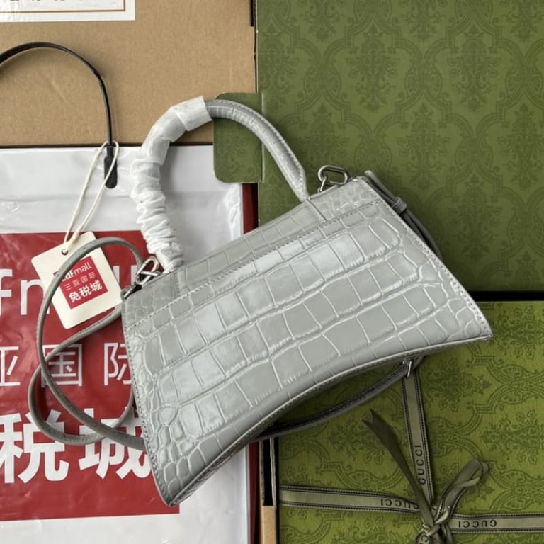 BALENCIAGA best quality Women Shoulder bag Handbag Flap design Front with logo metal decoration-4