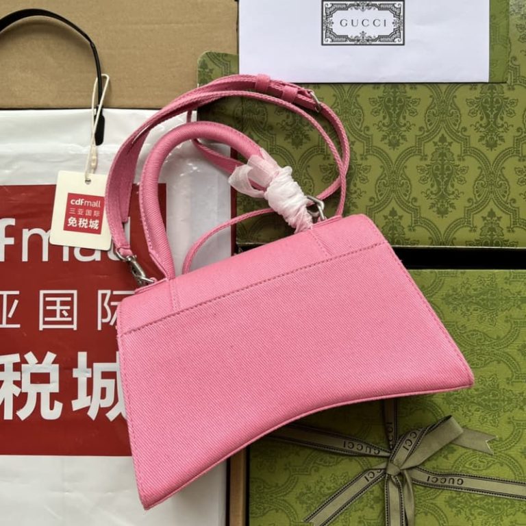 BALENCIAGA best quality Women Shoulder bag Handbag Flap design Front with logo metal decoration-4