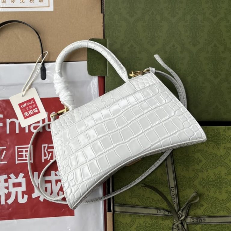 BALENCIAGA best quality Women Shoulder bag Handbag Flap design Front with logo metal decoration-4