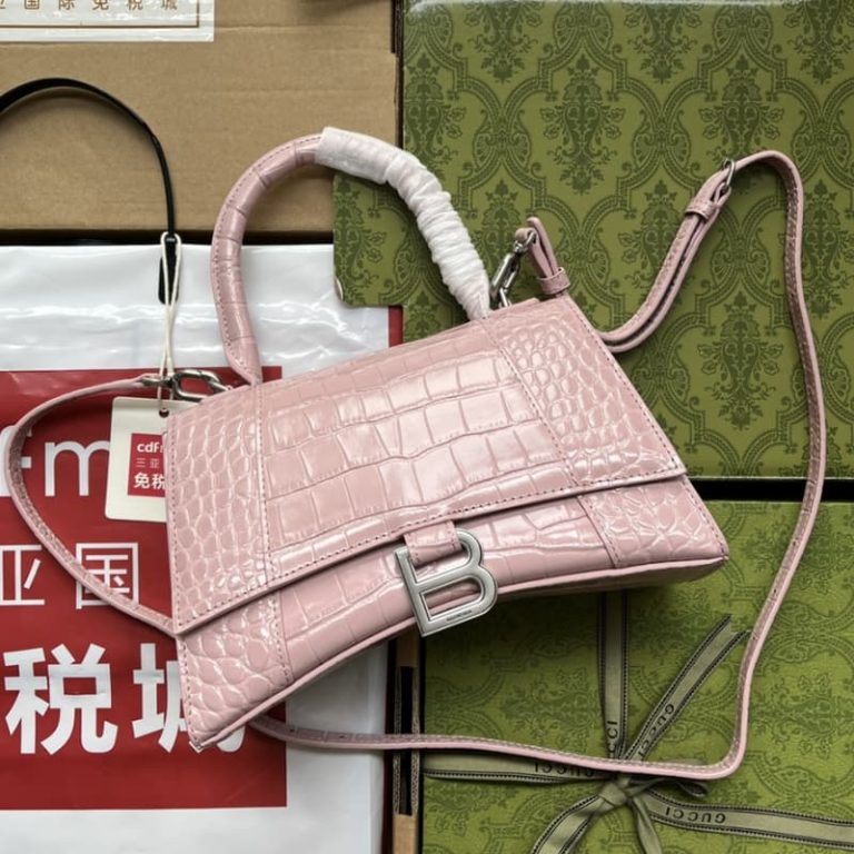 BALENCIAGA best quality Women Shoulder bag Handbag Flap design Front with logo metal decoration-5