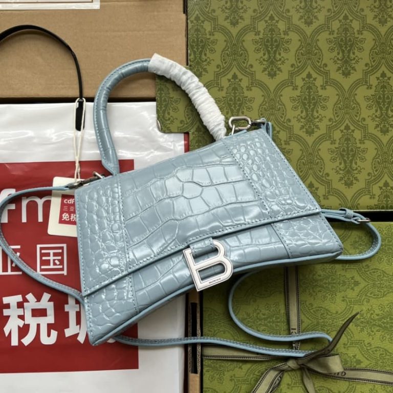 BALENCIAGA best quality Women Shoulder bag Handbag Flap design Front with logo metal decoration-7