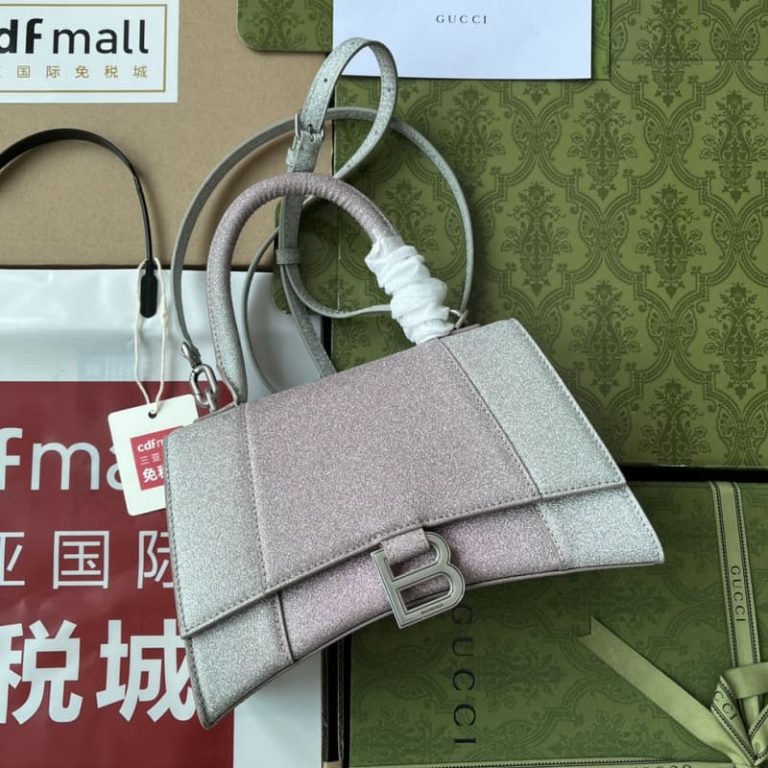 BALENCIAGA best quality Women Shoulder bag Handbag Flap design Front with logo metal decoration-7