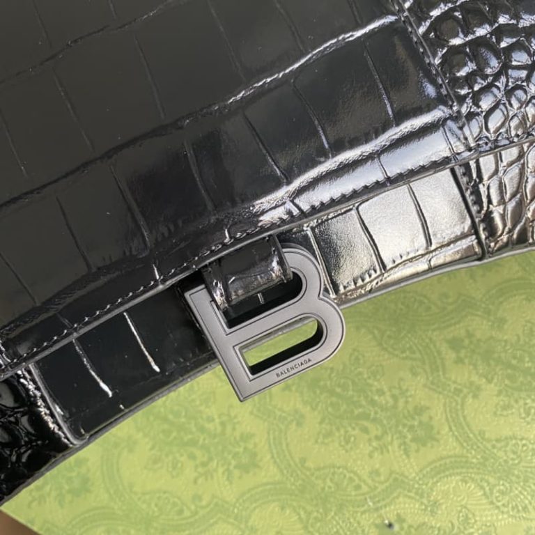 BALENCIAGA best quality Women Shoulder bag Handbag Flap design Front with logo metal decoration-7