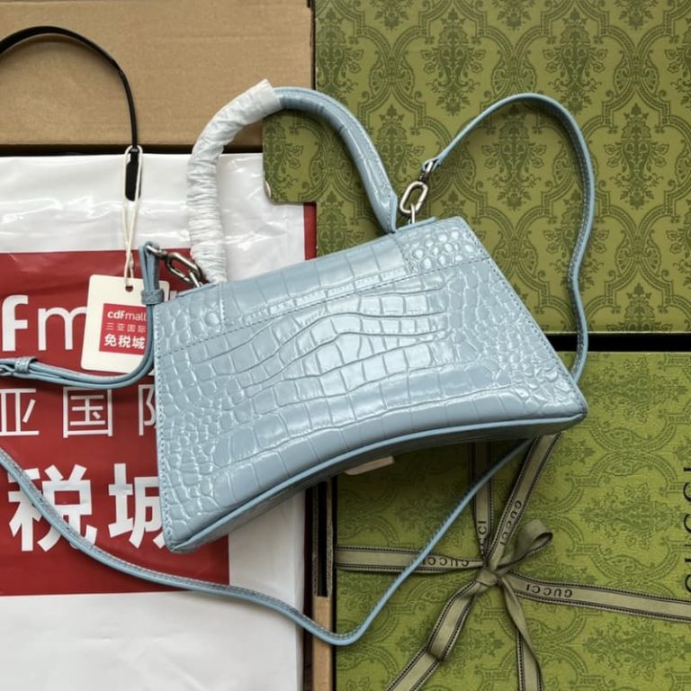 BALENCIAGA best quality Women Shoulder bag Handbag Flap design Front with logo metal decoration-8