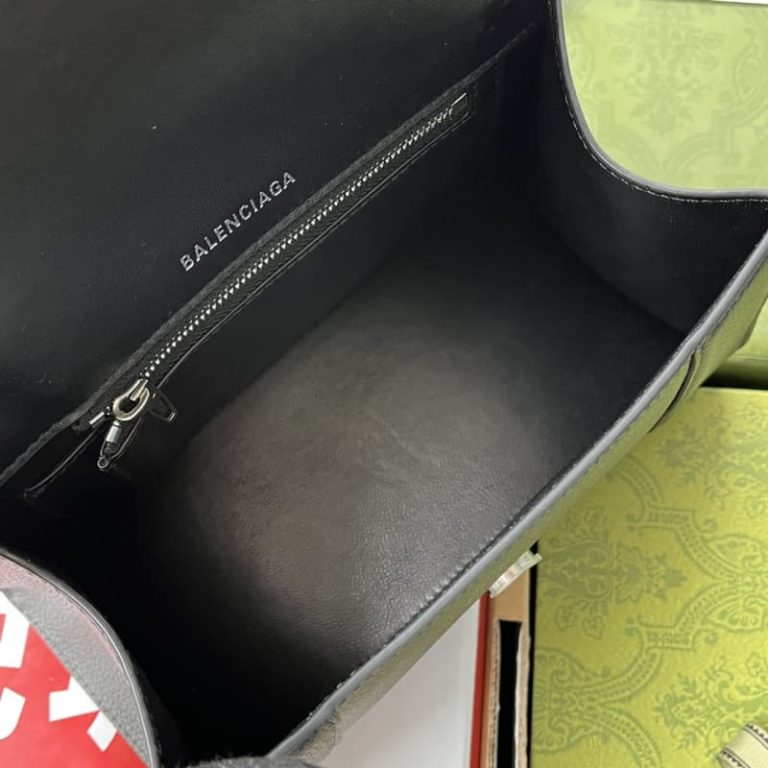 BALENCIAGA best quality Women Shoulder bag Handbag Flap design Front with logo metal decoration-9