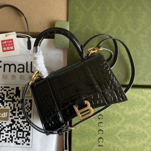 BALENCIAGA best quality Women shoulder bag Tote bag Flap design Front with logo metal decoration 19*13*8CM LB445(3)