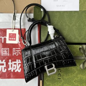 BALENCIAGA best quality Women shoulder bag Tote bag Flap design Front with logo metal decoration 19*13*8CM LB445(4)