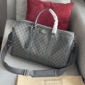 GUCCI High Quality Men Gym Bag Women Short Trip Bag Clutch Bag Letters Embroidery Front Double G Styling Accessories 45*30CM LB360