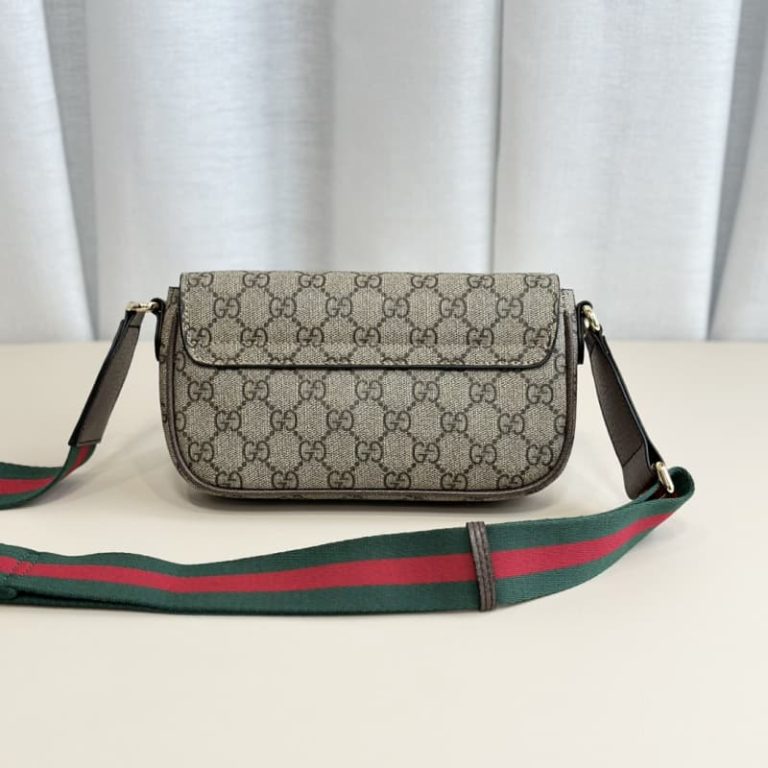 GUCCI High Quality Women Flap Envelope Bag Clutch Bag Shoulder Bag Embroidered Letters Double G on Front-4