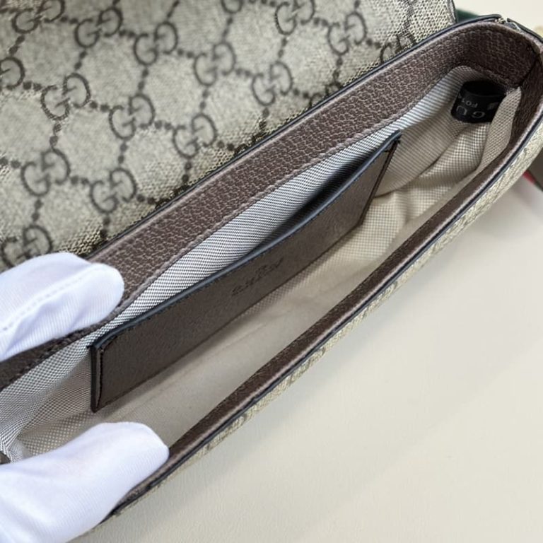 GUCCI High Quality Women Flap Envelope Bag Clutch Bag Shoulder Bag Embroidered Letters Double G on Front-7