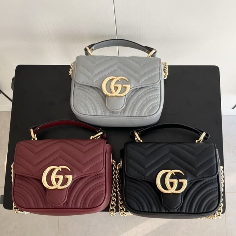 GUCCI High Quality Women Flap Shoulder Handbag Golden Logo Logo Decoration-1