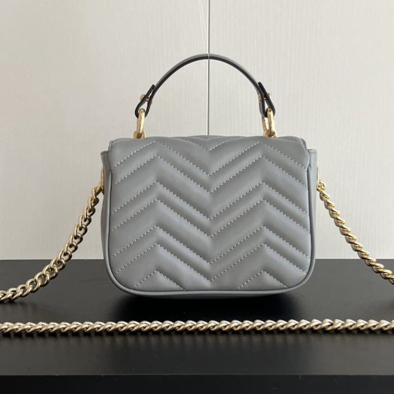 GUCCI High Quality Women Flap Shoulder Handbag Golden Logo Logo Decoration-3